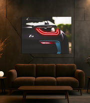 Neon Car Wall Art – UV Printed LED Car Poster for Garage & Man Cave – Custom Sizes 40–90 cm