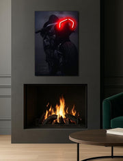 Motorcycle Tail Light LED Art | UV Printed Neon Moto Wall Decor for Garage, Man Cave or Bedroom