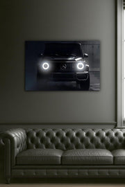 Luxury SUV Front LED Wall Art | UV Printed Plexiglass Car Decor for Garage or Office
