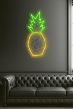 Pineapple neon sign, Pineapple led sign, Fruit neon sign, Neon sign kitchen, Ananas neon sign, Tropical neon sin, Pineapple wall art decor