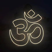Om Neon Sign: Spiritual Yoga Meditation Room Decor - LED Plexiglass