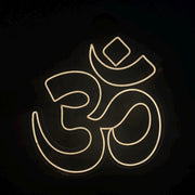 Om Neon Sign: Spiritual Yoga Meditation Room Decor - LED Plexiglass