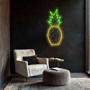 Pineapple neon sign, Pineapple led sign, Fruit neon sign, Neon sign kitchen, Ananas neon sign, Tropical neon sin, Pineapple wall art decor