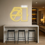 Studio 54 Neon Sign: Retro Disco LED Wall Art with Dimmer