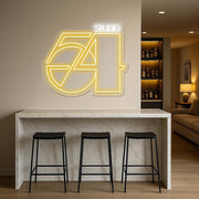 Studio 54 Neon Sign: Retro Disco LED Wall Art with Dimmer