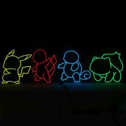 Anime Neon Sign: Colorful LED Wall Art - Gaming Room Decor