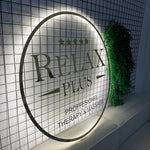 Custom LED Logo Sign: Personalized Plexiglass Wall Art for Business
