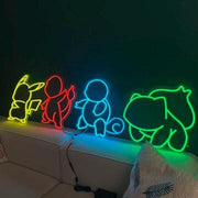 Anime Neon Sign: Colorful LED Wall Art - Gaming Room Decor