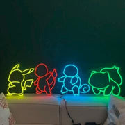 Anime Neon Sign: Colorful LED Wall Art - Gaming Room Decor