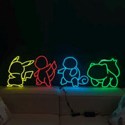 Anime Neon Sign: Colorful LED Wall Art - Gaming Room Decor