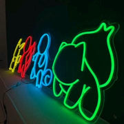 Anime Neon Sign: Colorful LED Wall Art - Gaming Room Decor