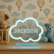 Personalized Kids Night Light: Custom Name LED Lamp with Animal Design