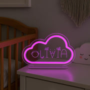 Personalized Kids Night Light: Custom Name LED Lamp with Animal Design