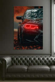 Car LED Plexiglass Wall Sign with Dimmer – UV‑Printed Neon Garage Art