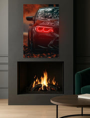 Car LED Plexiglass Wall Sign with Dimmer – UV‑Printed Neon Garage Art