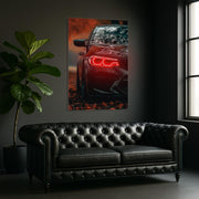 Car LED Plexiglass Wall Sign with Dimmer – UV‑Printed Neon Garage Art