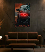 Car LED Plexiglass Wall Sign with Dimmer – UV‑Printed Neon Garage Art