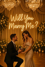 Will You Marry Me Neon Sign: Proposal, Engagement, Wedding Decor