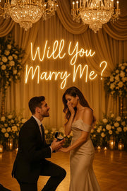 Will You Marry Me Neon Sign: Proposal, Engagement, Wedding Decor