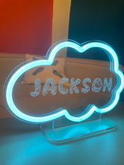 Personalized Kids Night Light: Custom Name LED Lamp with Animal Design